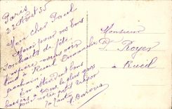 VINTAGE POSTCARD Saint Germain in Bush hammer the Castle principal Frontage