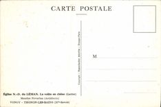 VINTAGE POSTCARD Eglise Notre Dame Of Leman Arches in Oak Vongy Thonon les Bains