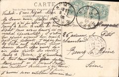 VINTAGE POSTCARD Nimes View of the Fountain