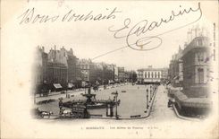 Callejones de Burdeos de la POSTAL de la VENDIMIA de Tourny