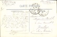 VINTAGE POSTCARD European War the Crime of Rheims principal Frontage of the cathedral