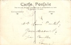 VINTAGE POSTCARD Castle of Chantilly Seen from of Vertugadin