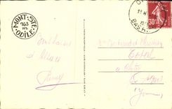 VINTAGE POSTCARD Mount co. Odile Seen from in the Plane