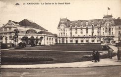 VINTAGE POSTCARD Cabourg the Casino and the Large Hotel