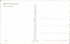 MODERN CARD Museum of Louvre Come from Milo