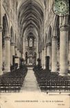 VINTAGE POSTCARD Trawl-nets On the Marne the Nave of the Cathedral