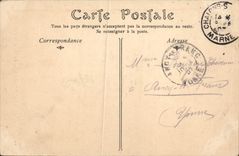 VINTAGE POSTCARD Trawl-nets On the Marne the Nave of the Cathedral