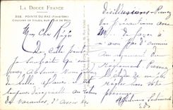 VINTAGE POSTCARD Point Of the Strong current Surr Sunset the island Of Center