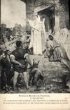 CPA Peintures Murales Du Pantheon Delaunay Ste Genevieve rend confiance aux Parisiens a l'approche d'Attila