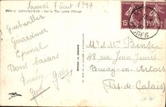 MODERN CARD Gerardmer On the Lake After I' Orage