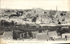 CPA Poitiers Panorama Pris De Notre Dame Des Dunes