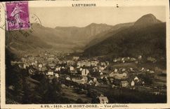 VINTAGE POSTCARD Auvergne the Mount Gilds Seen Generae