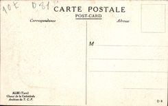 VINTAGE POSTCARD Albi Chorus Of the Cathedral