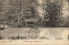CPA Vittel L'etang du parc 
