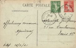 VINTAGE POSTCARD Vittel the pond of the park