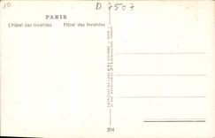 VINTAGE POSTCARD Paris the Hotel Of the Invalids