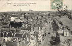 VINTAGE POSTCARD Nantes Panoramic View Of the Quay Of the Pit and the Northern Cote city Is
