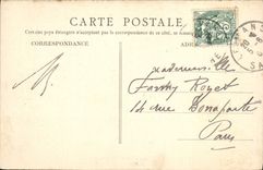 VINTAGE POSTCARD the Mans Old man Grabatoire