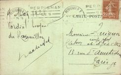 VINTAGE POSTCARD Perpignan Castillet