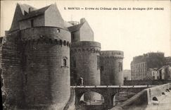 VINTAGE POSTCARD Entered Nantes Dukes Of Brittany