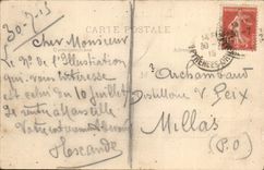 VINTAGE POSTCARD Perpignan the Public garden And the Basin Of the Swans