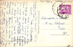 VINTAGE POSTCARD Saint Malo the Beach Of Good Help has high tide