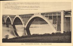 VINTAGE POSTCARD Plougastel Daoulas Bridge Albert Louppe