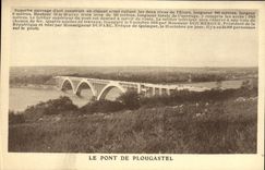 VINTAGE POSTCARD the Bridge De Plougastel