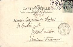 VINTAGE POSTCARD Paris Rules De Voitaire Square Monge