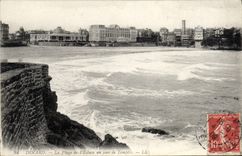 CPA Dinard La Plage De I'Ecluse Un Jour De Tempete