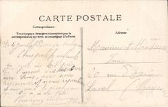 VINTAGE POSTCARD Neuilly sur Seine Church Saint Pierre And Statue De Perronnet