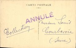 VINTAGE POSTCARD Interior Verneuil De I' Eglise Of the Madeleine