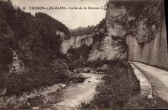 VINTAGE POSTCARD Thonon Les Bains Valley Of Drance