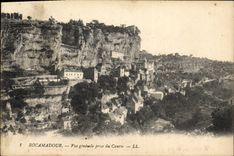 VINTAGE POSTCARD Rocamadour View Taken Of Causse