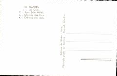 MODERN CARD Nantes the quays Holy Bridge Mihiel Castle of the Dukes
