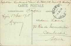 VINTAGE POSTCARD Dijon the Municipal Theater Tram Vegetable fat