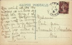 VINTAGE POSTCARD Nice Seen from Between the Flowers