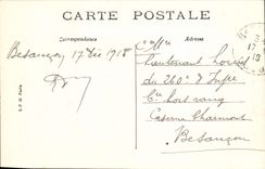 VINTAGE POSTCARD Historical Besancon Church Saint Pierre Opposite