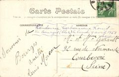 VINTAGE POSTCARD Bourges Seen Central Catch Of the Palate Jacques Heart