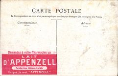 CPA Bordeaux Mairie Facade principale Publicite Lait d'Appenzell