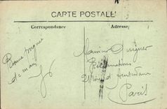 POSTAL Pau de la VENDIMIA el bulevar de los Pyrenees el hotel de Gassion