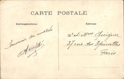 Vuelta de Gisors de la POSTAL de la VENDIMIA del gobernador