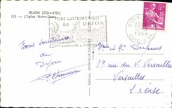 MODERN CARD Dijon the Notre Dame Church