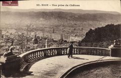 VINTAGE POSTCARD Nice Seen from Of the Castle