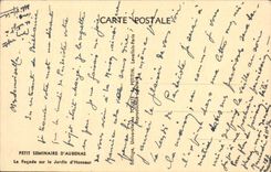 VINTAGE POSTCARD Small Seminar D' Aubenas the Frontage On the Garden Of Honor
