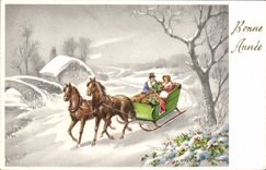 CPA Fantaisie Bonne Annee