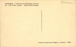 CPA Poitiers Interieur Du Baptistere St Jean Musee Merovingien