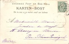 VINTAGE POSTCARD Sainte Anne D' Auray the privileged furnace bridge of co. Anne