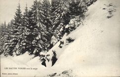 VINTAGE POSTCARD the High Vosges Under Snow