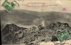 CPA Le Canigou Sur La Route Carrossable Du Chalet Hotel Le rocher de la mort de l'homme